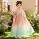 裙子 儿童古装 汉服女童春秋中国风2025新款 古风超仙女孩连衣裙春季