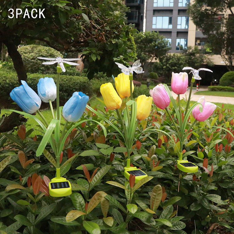 太阳能LED花灯庭院草坪地插灯