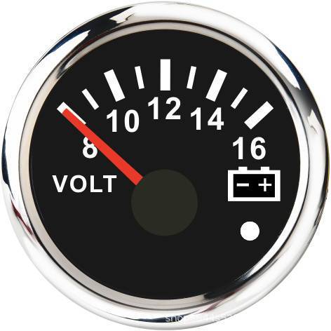 8-16V指针通用电压表 12V电压表为房车游艇车载设计