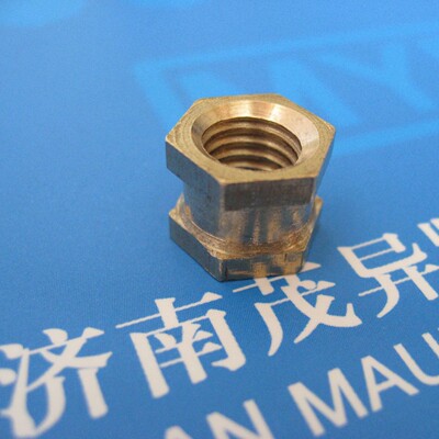 六角通孔中间带槽嵌入螺母DIN16903A型