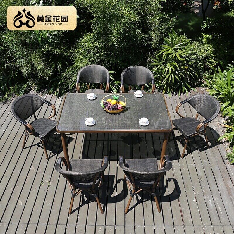 户外庭院露台休闲桌椅组合