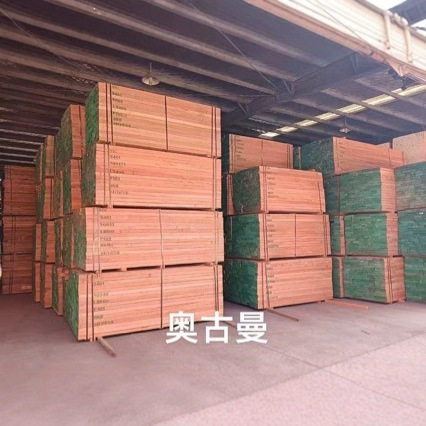 奥古曼 烘干板材 红胡桃木 原木板材 奥古曼直拼板 红胡桃直拼板