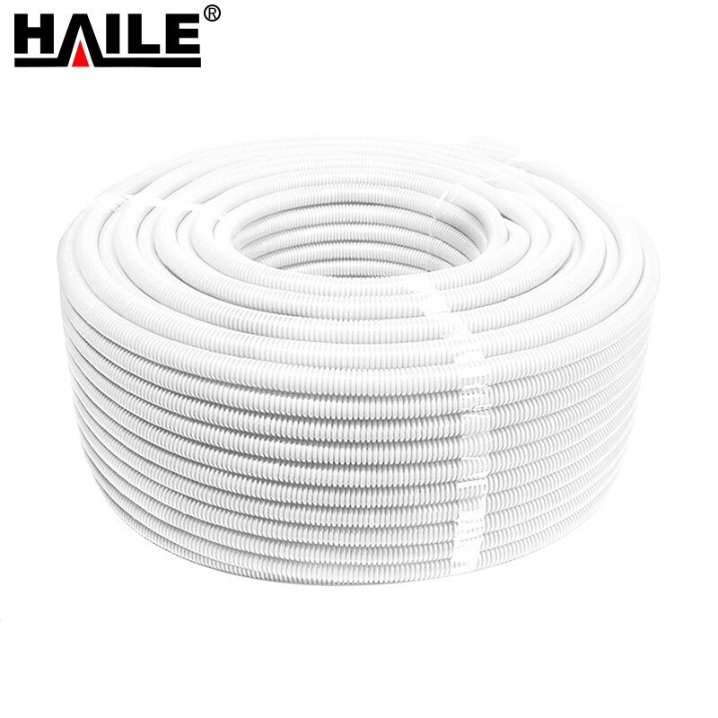 HAILE海乐塑料波纹管外径54.5mm 加厚PP 白色保护软管  25米/卷
