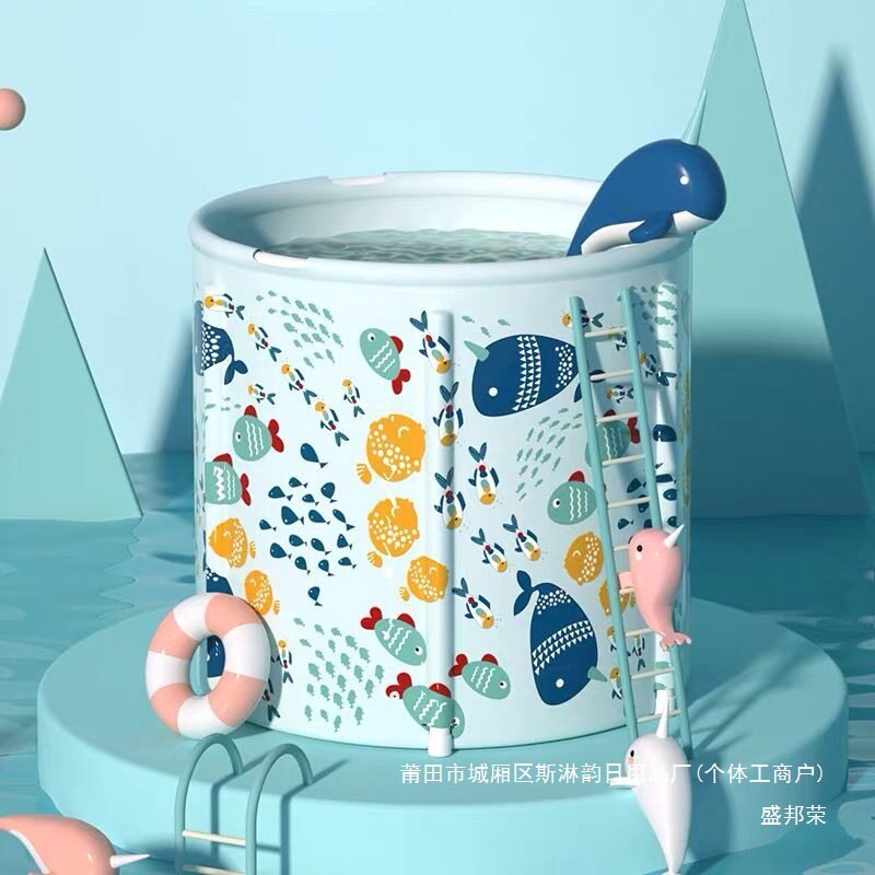 儿童洗澡盆浴盆宝宝可折叠幼儿大号可躺坐网小孩家用新生儿童用品