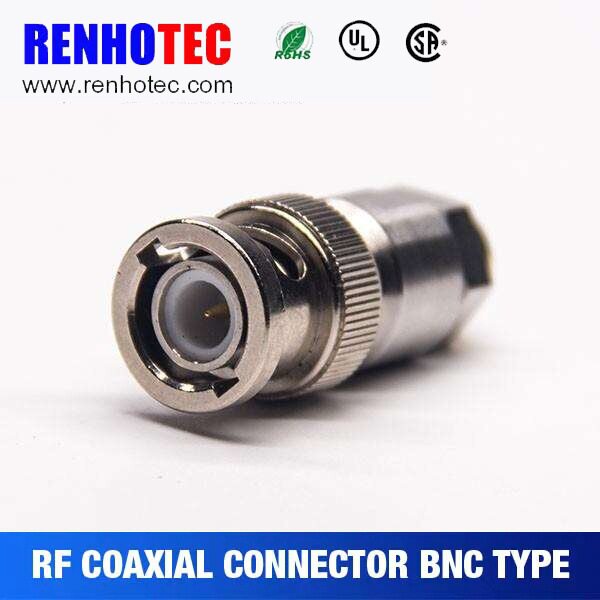 厂家直供50Ω BNC连接器直式公头锁接线RG58