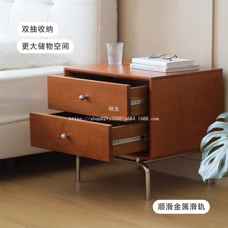 晓龙实木床头柜小户型置物