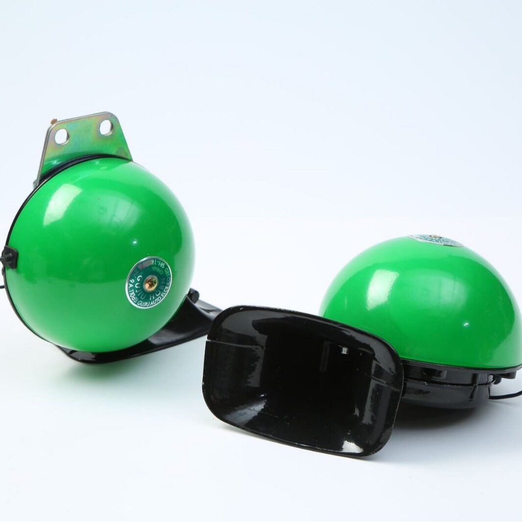 M135 green horn 8V 12V 24摩托车轿车卡车适用大音量蜗牛绿喇叭