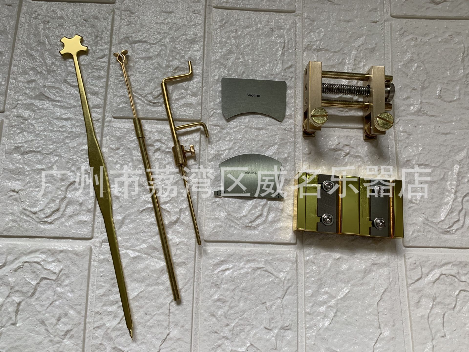 小提琴音柱钩夹 音柱尺夹具磨具工具音叉维修提琴工具套装8件套