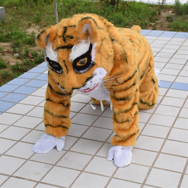 十二生肖人穿老虎演出服武松打虎服装六一儿童小老虎舞台演出服