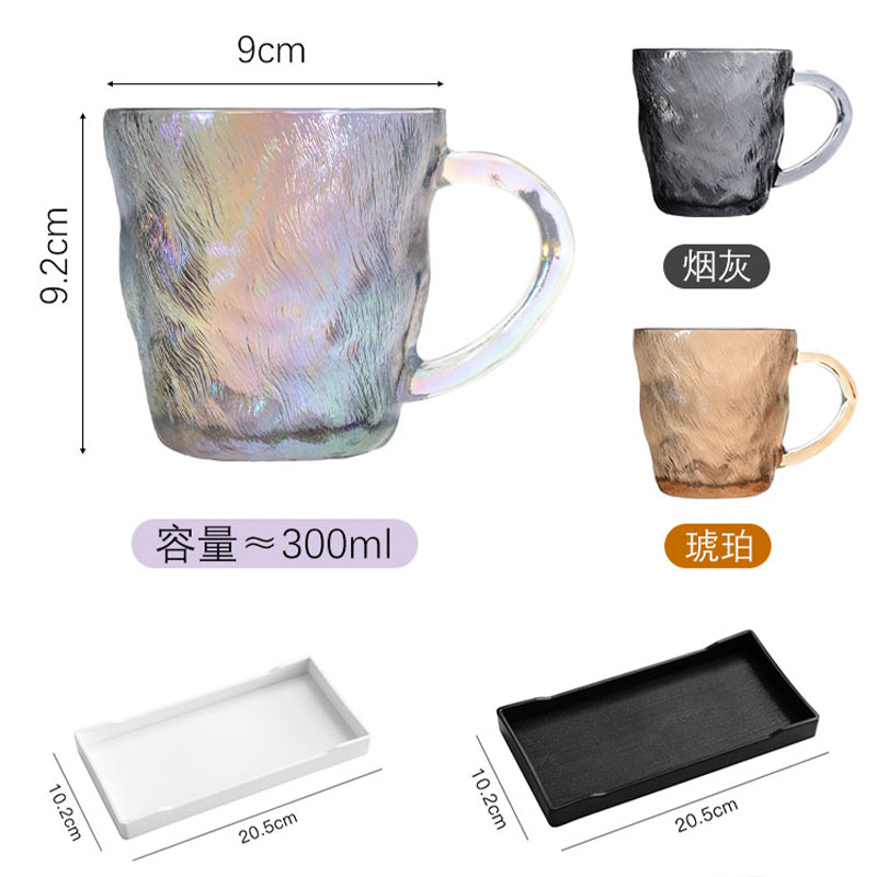 创意简约漱口杯情侣轻奢玻璃刷牙杯洗漱杯套装牙具杯刷牙杯子高档