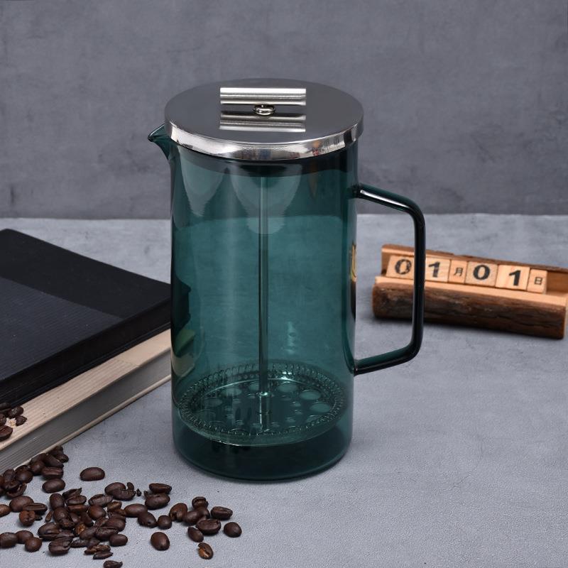 法压壶奶壶煮咖啡器具果茶壶意式冰滴冷萃加厚果奶泡咖啡壶玻璃