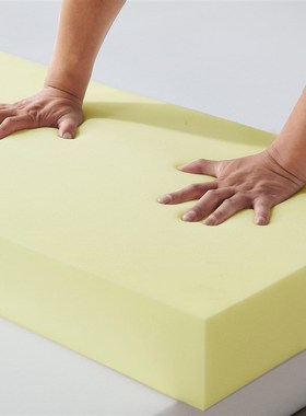 咖色白色海绵垫定制海绵床垫午睡折叠床垫方形海绵块定制海棉裁剪