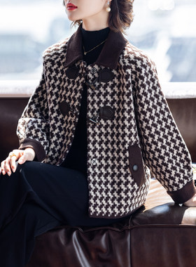 洋气妈妈春装外套春秋上衣服短款时尚中老年人女士50多岁2025新款
