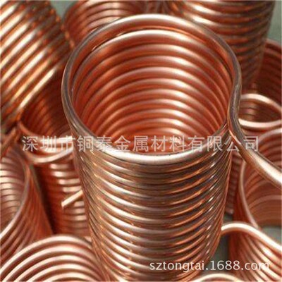 厂家专业空调T2紫铜盘管6*1 8*1 1F2.7*1 15.88*1现货供应