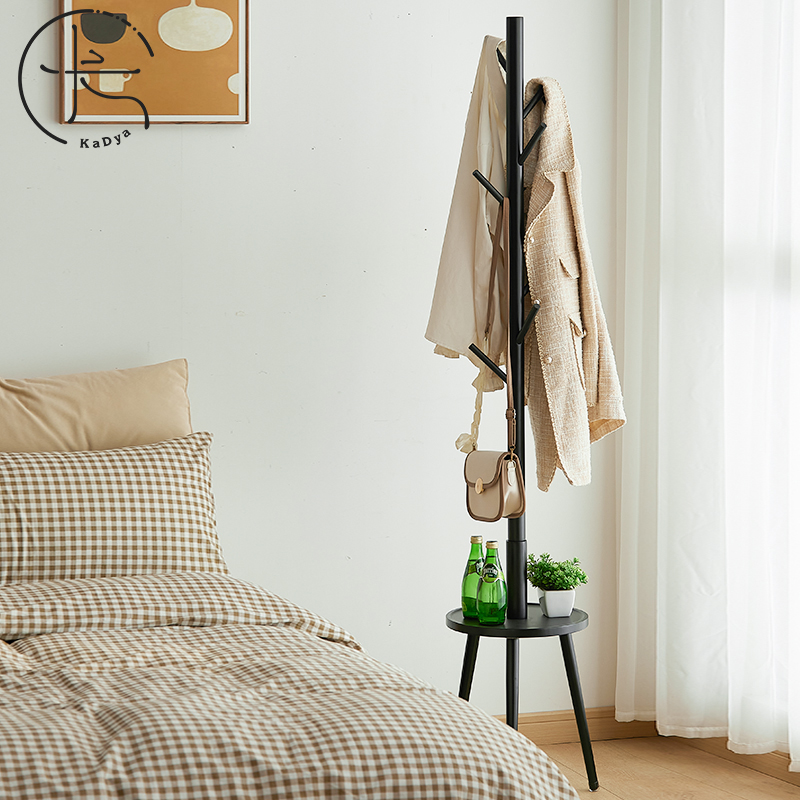 衣帽架北欧创意落地卧室衣帽架门口储物收纳客厅简约立式挂衣架子
