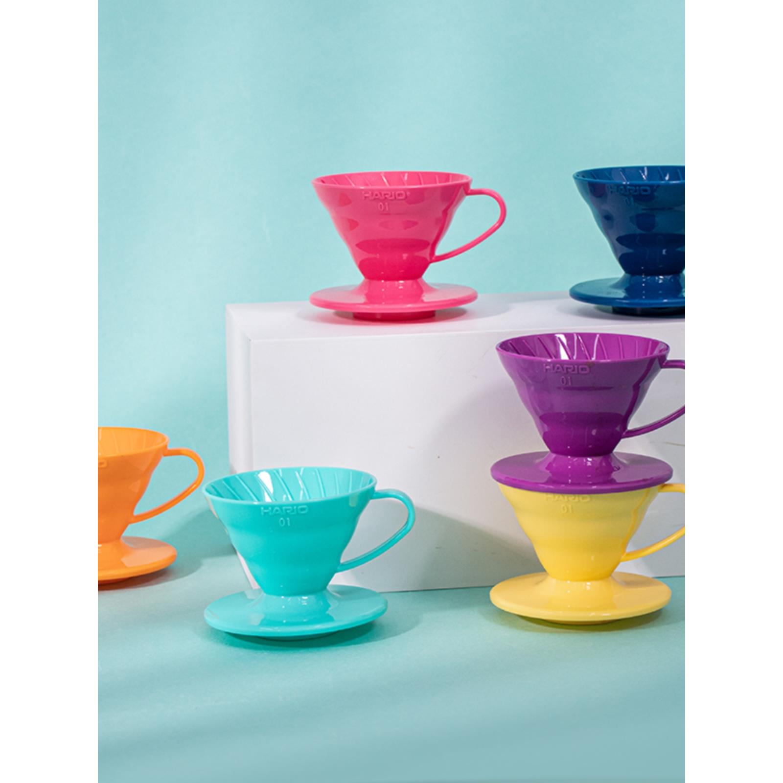 HARIO 日本原装进口经典V60 手冲咖啡 树脂滤杯 精品咖啡滴滤杯VD