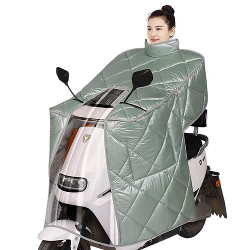 电动车挡风被冬季加绒加厚防水加大电瓶车防雨罩保暖防风秋冬新款