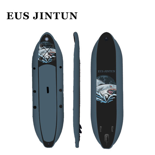 工厂直销热销新设计立式皮划艇桨板船带浮筒的钓鱼桨板