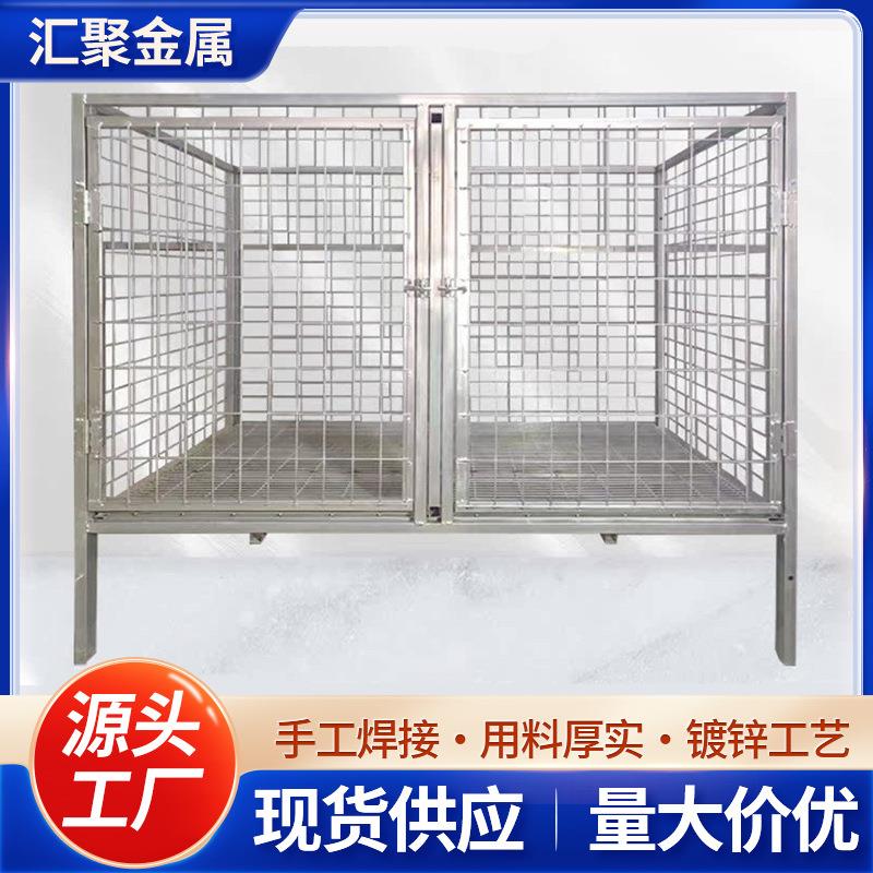狗笼大型犬用折叠镀锌方管金毛宠物狗窝边牧狗笼子中型犬金属笼
