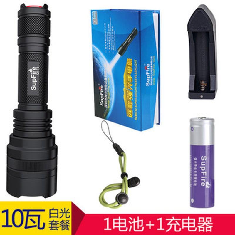 SupFire神火强光手电C8-T6/R5/XPE强光手电筒c10强光远射型