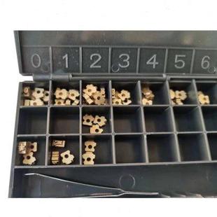 包邮 迪凯1100B打码 铜字钉1盒81粒正品 机DK2.5 7带孔铜字粒DK原装