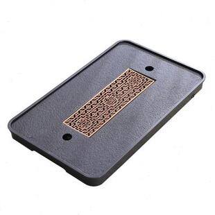 仿乌金石茶盘小型家用储水式 新款 网红轻奢现代干泡台茶盘茶具托盘