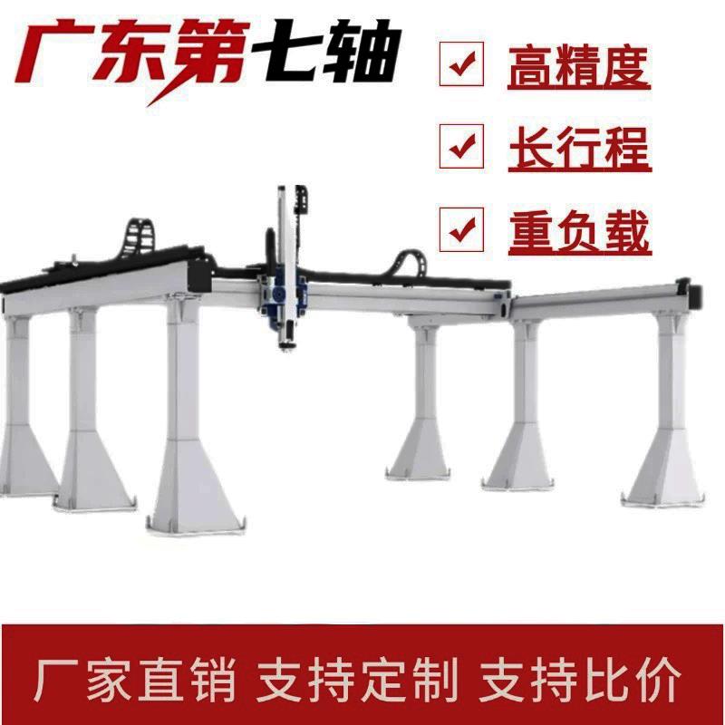重载型多轴龙门桁架机械手上下料码垛长行程导轨齿条直线滑台模组
