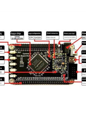 EP4CE10E22开发板 核心板FPGA小系统板开发指南Cyclone IV altera
