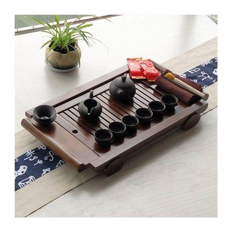 中式底蕴手工精制抽屉式茶盘家用2024新款实木办公室储水式茶台简,餐饮具,茶盘,淘宝优惠券,粉丝福利购,淘宝优惠卷