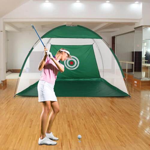 厂家货室现内高尔夫习网golf打击网易折简叠训练网切杆网打击练笼