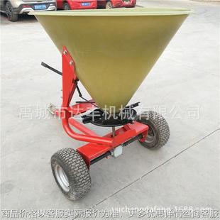 充气轮式驱动自走型撒肥机 方便操作撒粪机 撒播器生产厂家