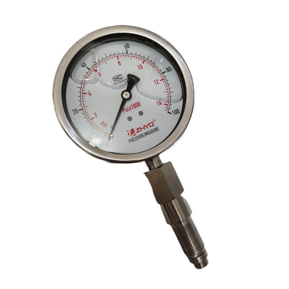 PT124Y-620-100mpa上海东华锦竹申鹿均质机朝辉不锈钢隔膜压力表