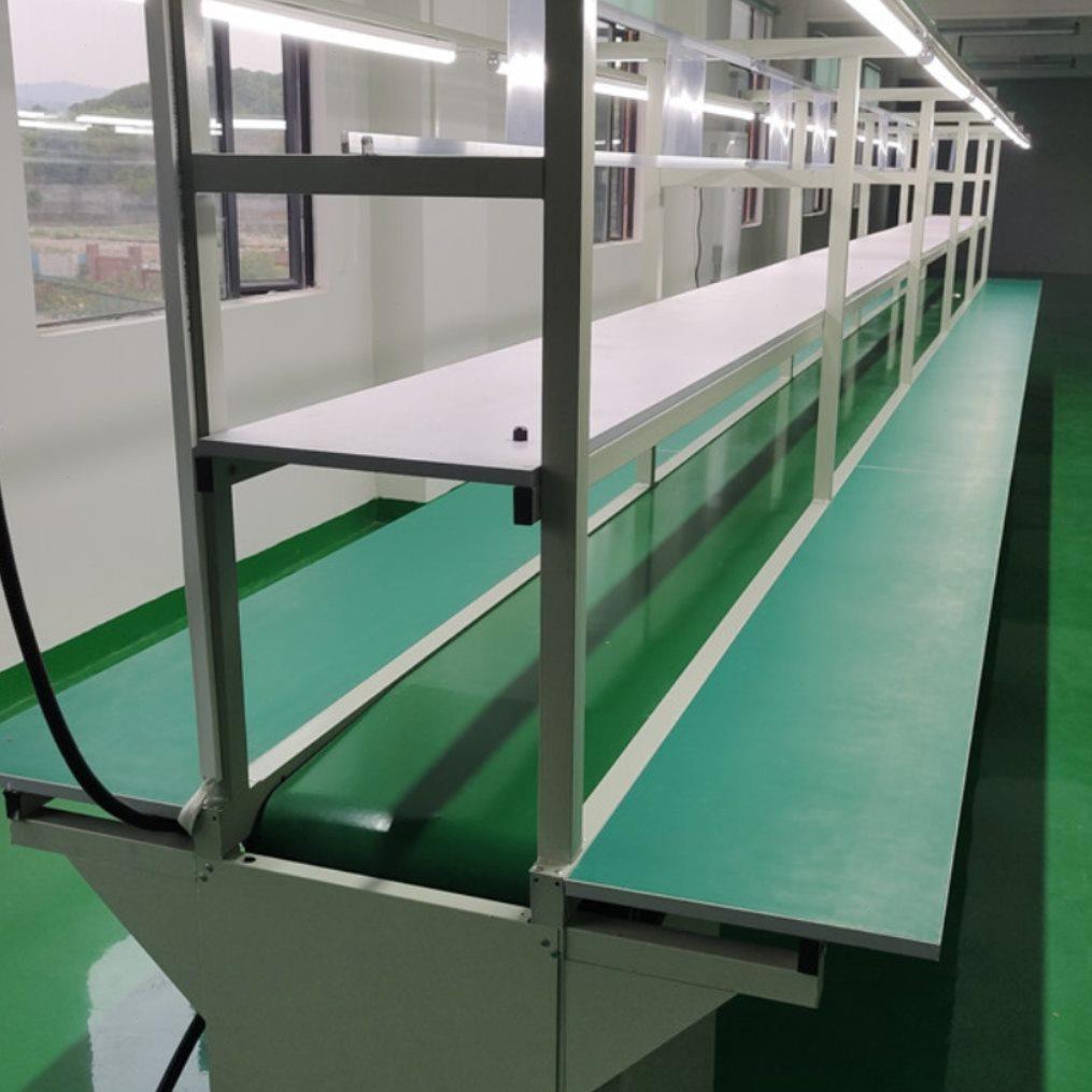 工厂自动化防静电流水线输送带工作台组装线插件拉传送带耐高温