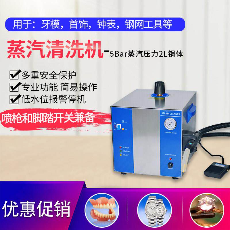 牙模珠宝文物考古纳米材料专业清洗4L易操作6公斤压力蒸汽清洗机