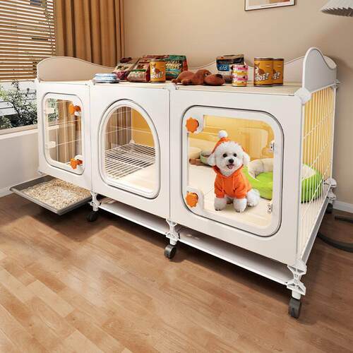 大号狗笼子高级大型犬加粗加厚小犬带厕所分离自动清粪中型犬结实