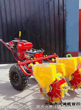 手推鸭机LKR嘴播种汽油2行玉米精博机黄肥 种豆机种同施