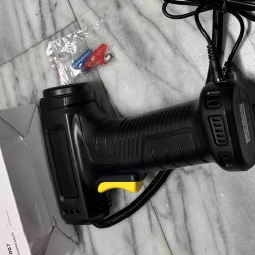 手持智能灯有线打气泵跨境用品便携式汽车无线车载充气泵户外应急
