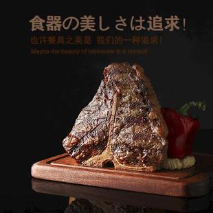 特色木盘面包板牛排托盘板烤盘比萨饼托盘橡木披萨板Pizza批萨板