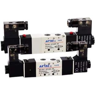 08DC24双头气动中封控制阀4V230C 亚德客电磁阀4V220 08DC24