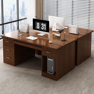 双人对坐办公桌面对面2人位组合职员工位办公室专用电脑桌椅财务