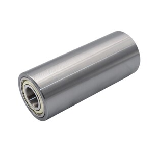 无动力滚筒铁轮j平皮带用惰轮双轴承滚轮输送轮砂带机封箱机从动