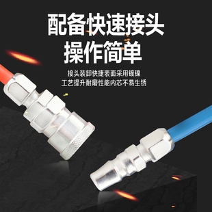 PU弹簧气管软管8mm6 螺旋伸缩管空压机气动高X压风管带接头