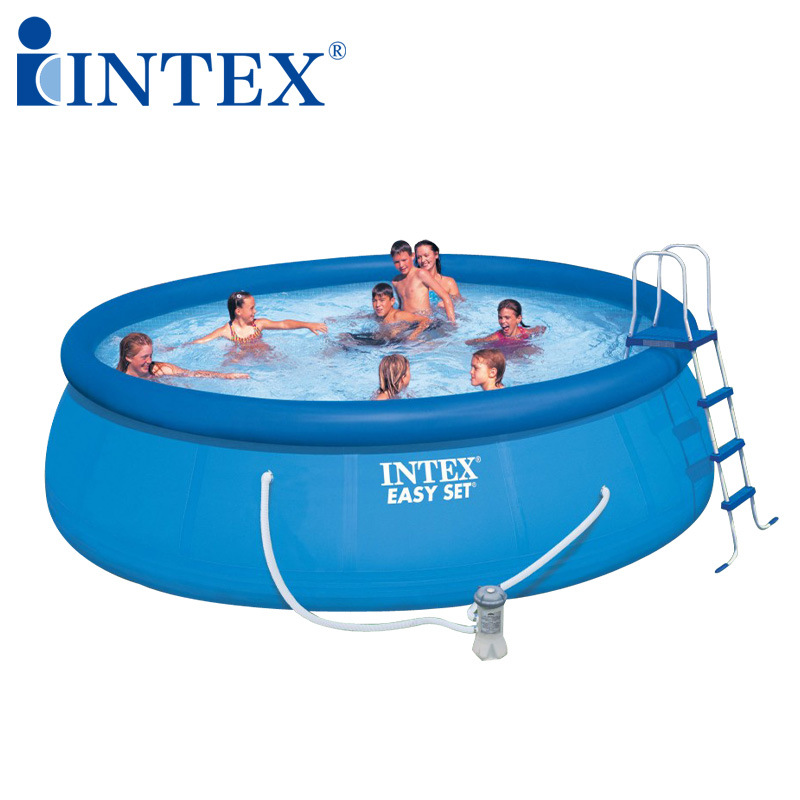 INTEX 26166碟形水池 充气圆形游泳池家庭儿童戏水泳池 457*107cm