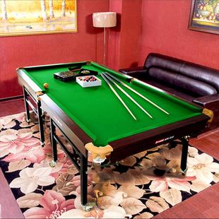 标准家用成人台球桌26中号绿草可移动折叠桌球台八尺带轮台球案子