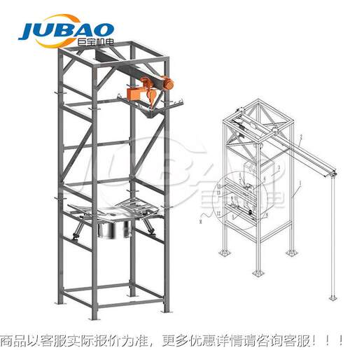 新定制乡包卸站 炭黑粉吨下料机 简袋易手动吨解袋带料拍打拆包机