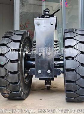 全地形弹ASK89162簧减震集装脚轮1心6高寸22箱寸25寸实橡胶轮载重