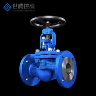 WJ41H-16C工业波纹管长杆304阀门加长明杆碳钢法兰截止阀DN100