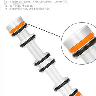 常闭型换向阀 B直动式 24V 220V 亚德客二位三通电磁阀3V1