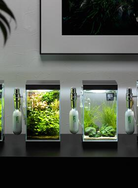 斗鱼缸 桌面水草缸 生态小鱼缸 ADA同款迷你NA150小型水草造景缸