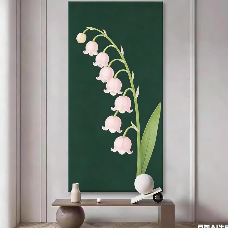 绿意翩跹现代简约客厅装饰画餐厅玄关电视沙发背景墙装饰画新款